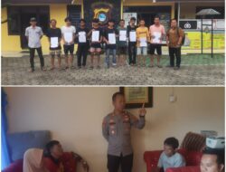 Gerak cepat personil Polsek Mendo barat mengamankan Pemuda konsumsi Alkohol Arak yang Meresahkan Masyarakat Di SD Negeri 21 Desa kace