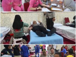 Polres Bangka Tengah Gelar Bakti Kesehatan Donor Darah Sambut HUT Bhayangkara ke – 79