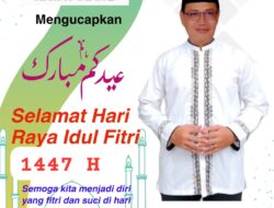 Bapak M Agus Salim Direktur Perumda Tirta Pinang Mengucapkan Selamat Hari Raya Idul Fitri 1447 H