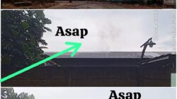 Asap Hitam Pekat Dari Cerobong Tanur Smelter Tanpa Plang Nama Perusahaan Di Duga Masih Beroperasi