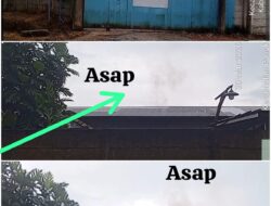 Asap Hitam Pekat Dari Cerobong Tanur Smelter Tanpa Plang Nama Perusahaan Di Duga Masih Beroperasi