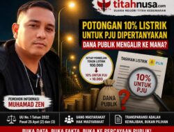 Potongan 10 Persen Listrik Untuk PJU Di Pertanyakan,?? Dana Publik Mengalir Ke Mana,??
